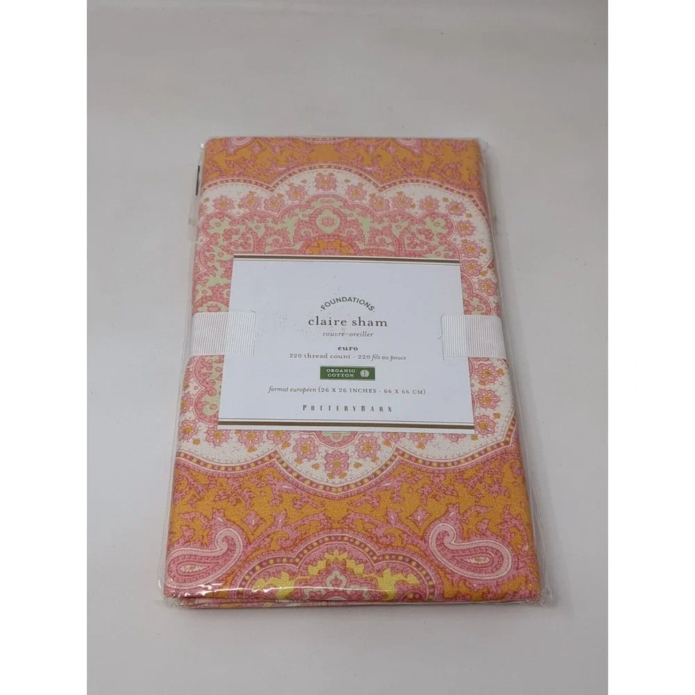 Pottery Barn Claire Sham Euro Square 26